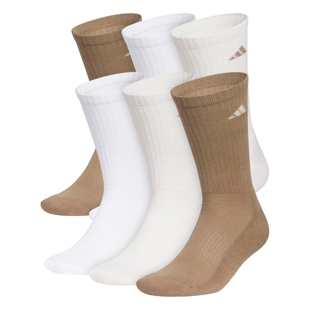 Unisex Cushioned Athletic Crew Socks 6-Pack