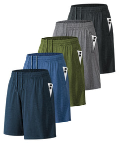 Men's Quick-Dry Athletic Training Shorts with Pockets