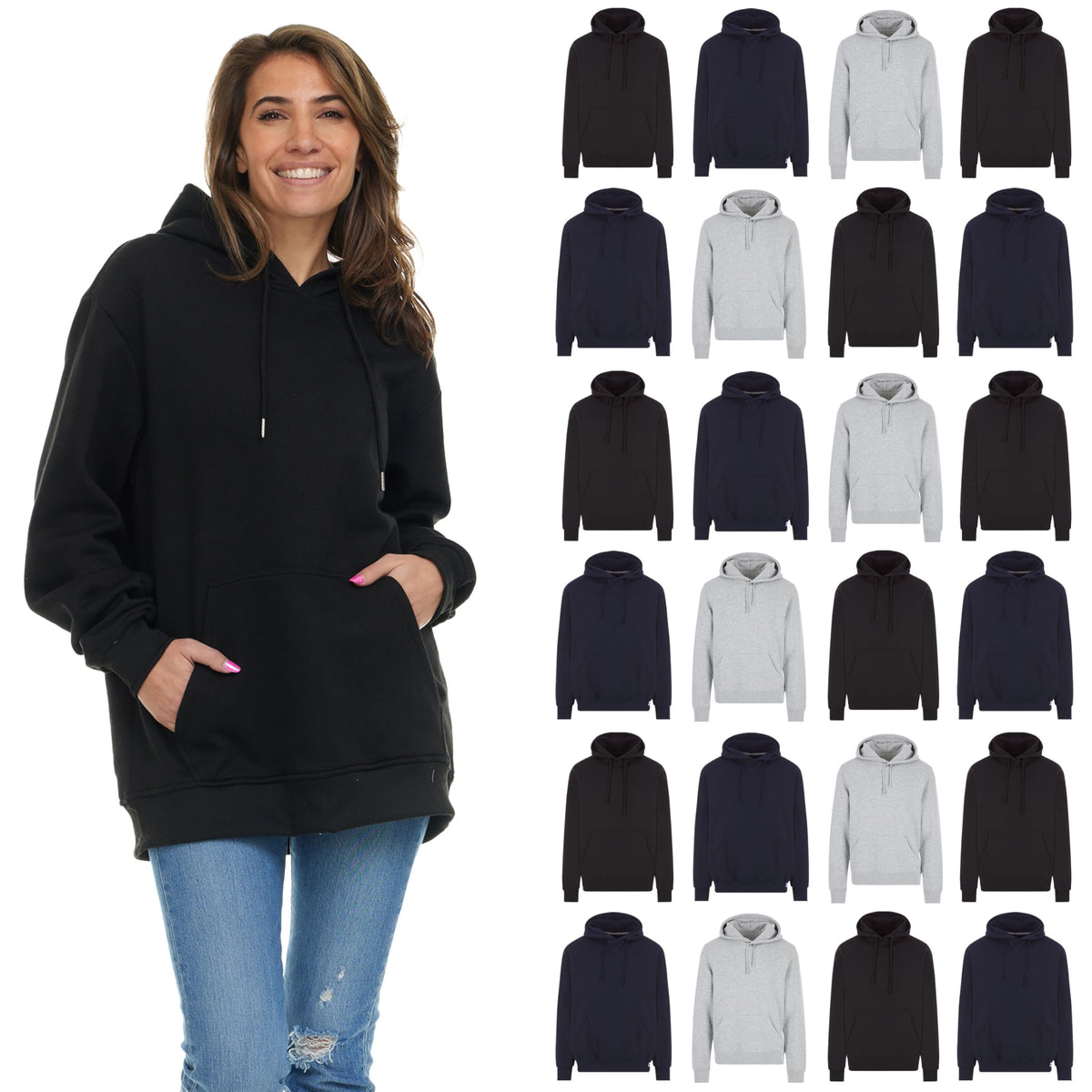 Women's Oversized Cotton-Blend Performance Hoodie