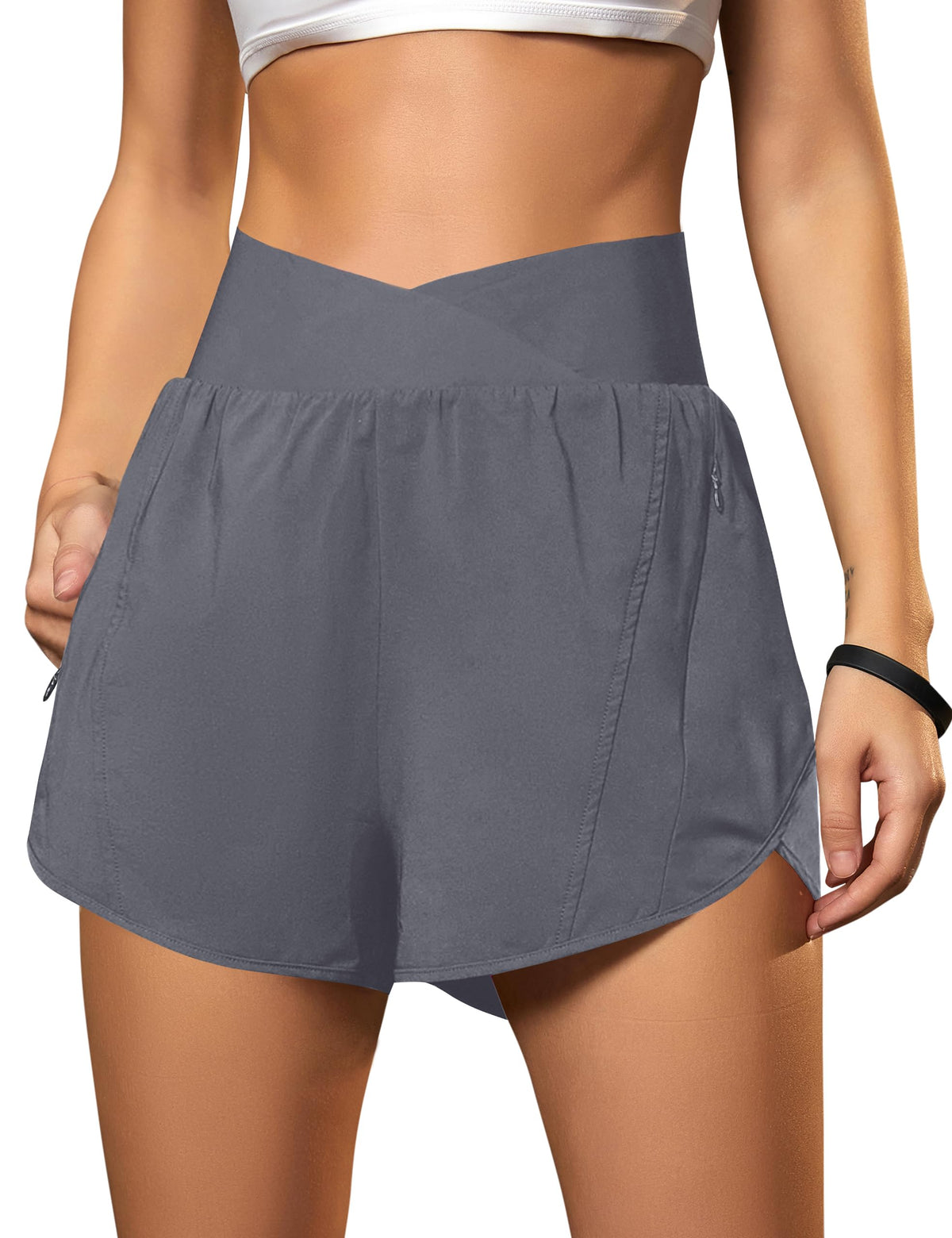 Women's Crossover Athletic Running and Training Shorts