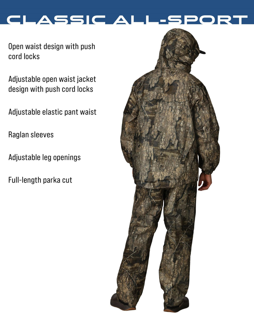Men's 3-Layer Waterproof Breathable Performance Rain Suit