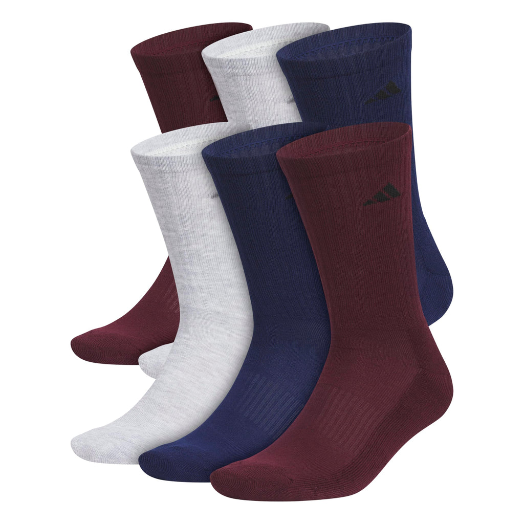 Unisex Cushioned Athletic Crew Socks 6-Pack