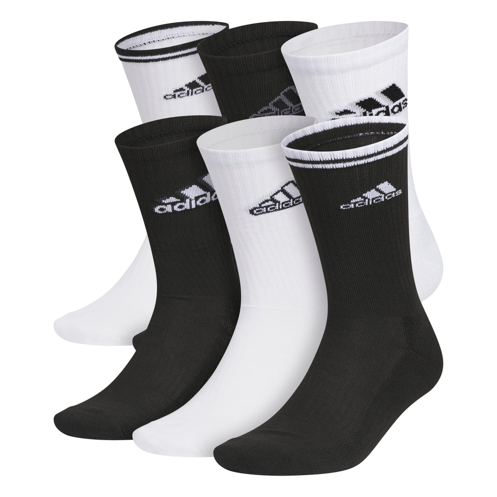 Unisex Cushioned Athletic Crew Socks 6-Pack