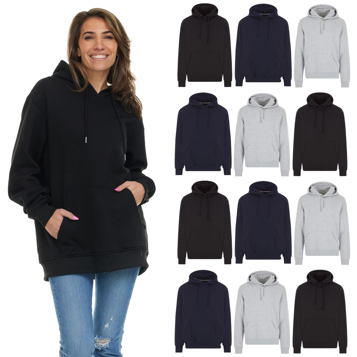 Women's Oversized Cotton-Blend Performance Hoodie