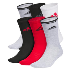 Unisex Cushioned Athletic Crew Socks 6-Pack