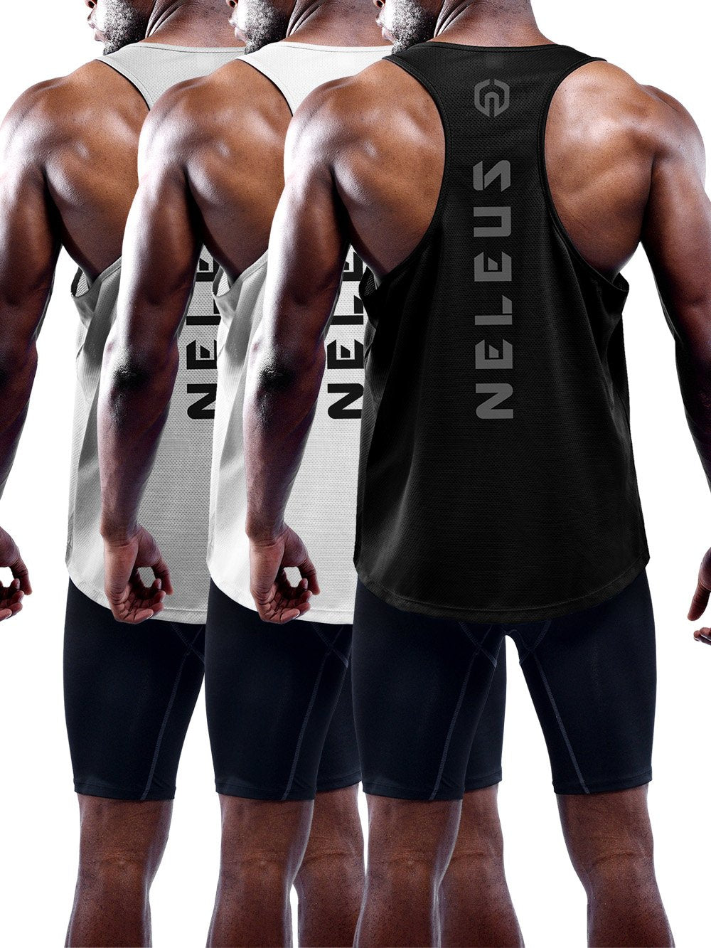 Men's Quick-Dry Y-Back Performance Training Tanks 3-Pack