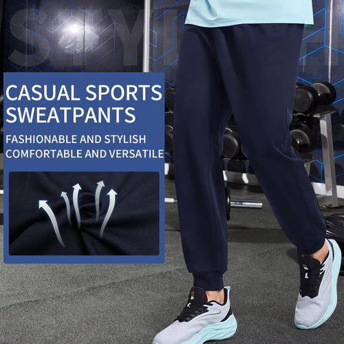 Men's Athletic Jogger Sweatpants with Pockets 25-Pack