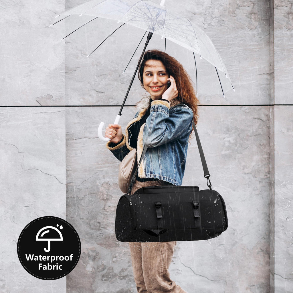 Unisex Gym Duffel Backpack with Shoe and Wet Compartments