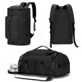 Unisex Gym Duffel Backpack with Shoe and Wet Compartments