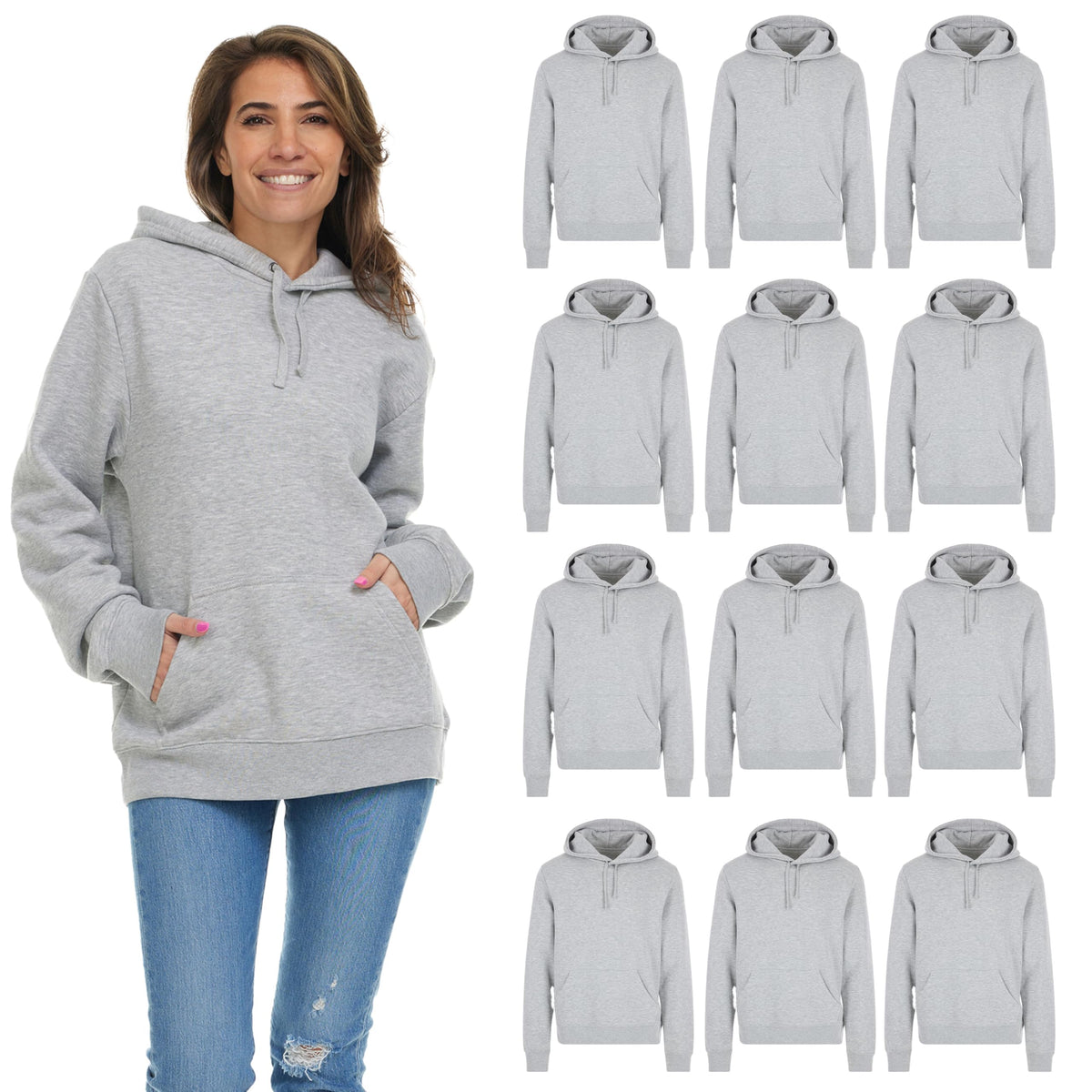 Women's Oversized Cotton-Blend Performance Hoodie