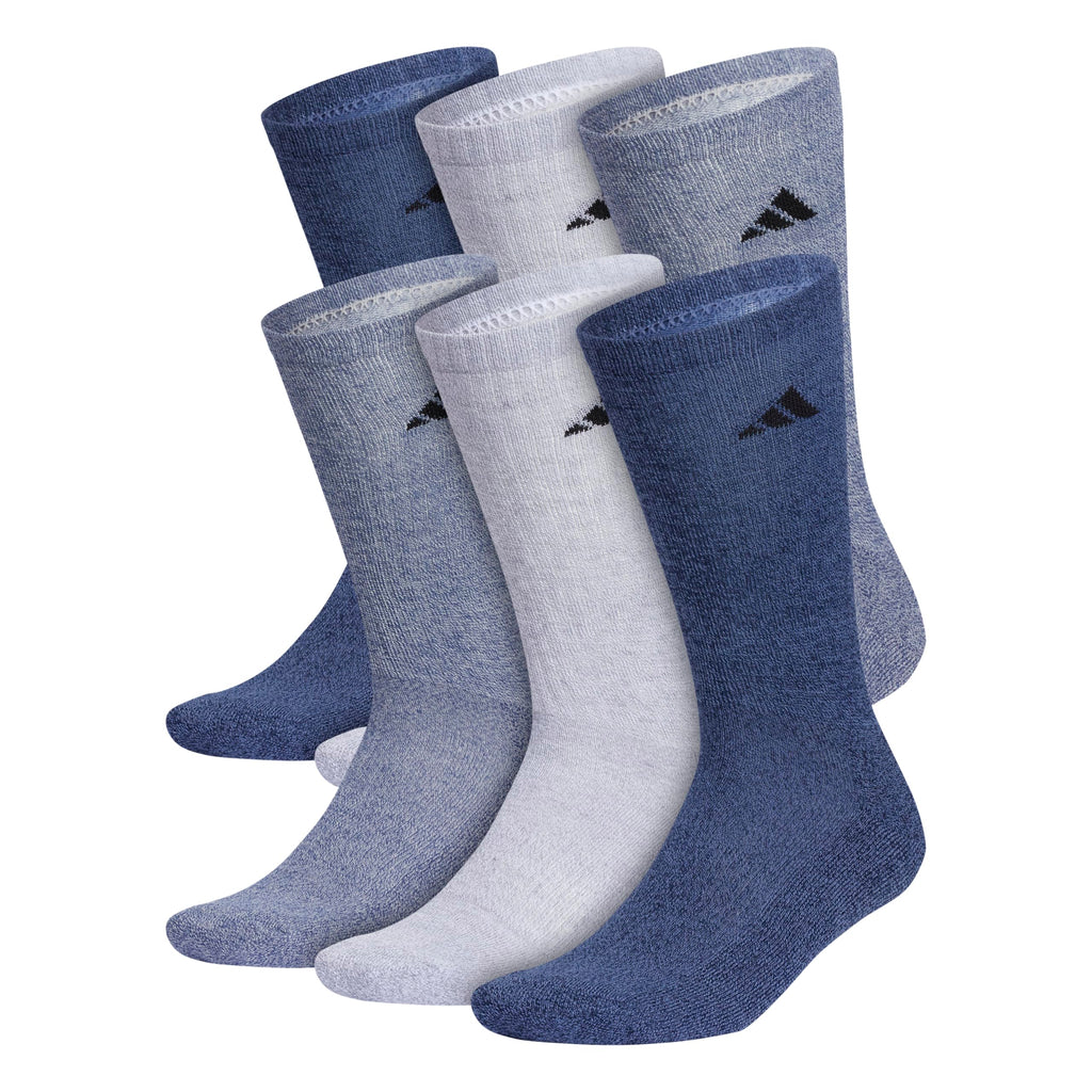 Unisex Cushioned Athletic Crew Socks 6-Pack