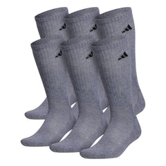 Unisex Cushioned Athletic Crew Socks 6-Pack