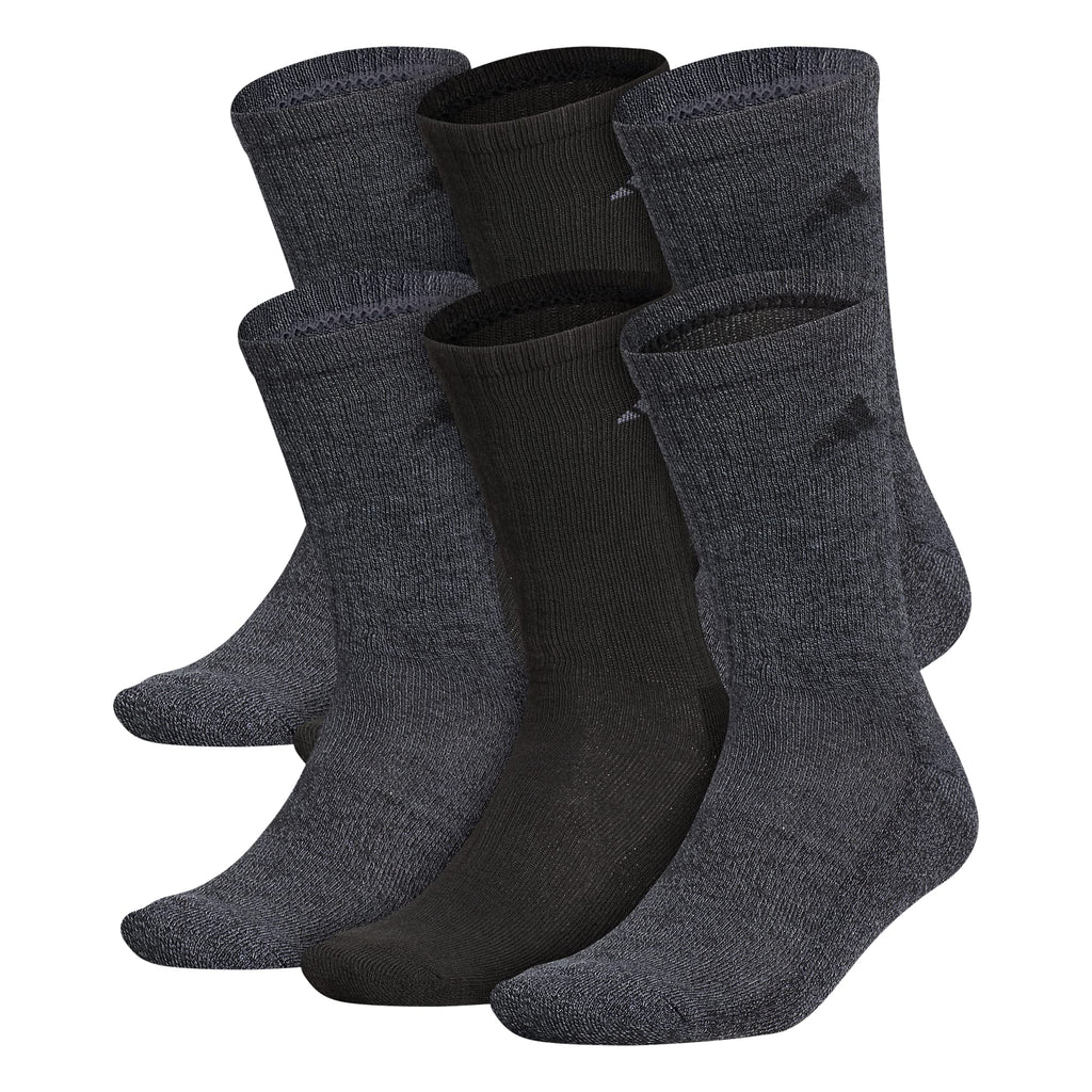 Unisex Cushioned Athletic Crew Socks 6-Pack