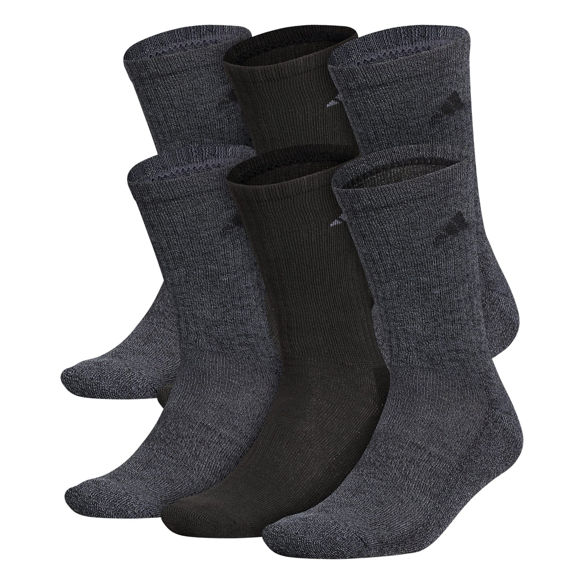 Unisex Cushioned Athletic Crew Socks 6-Pack